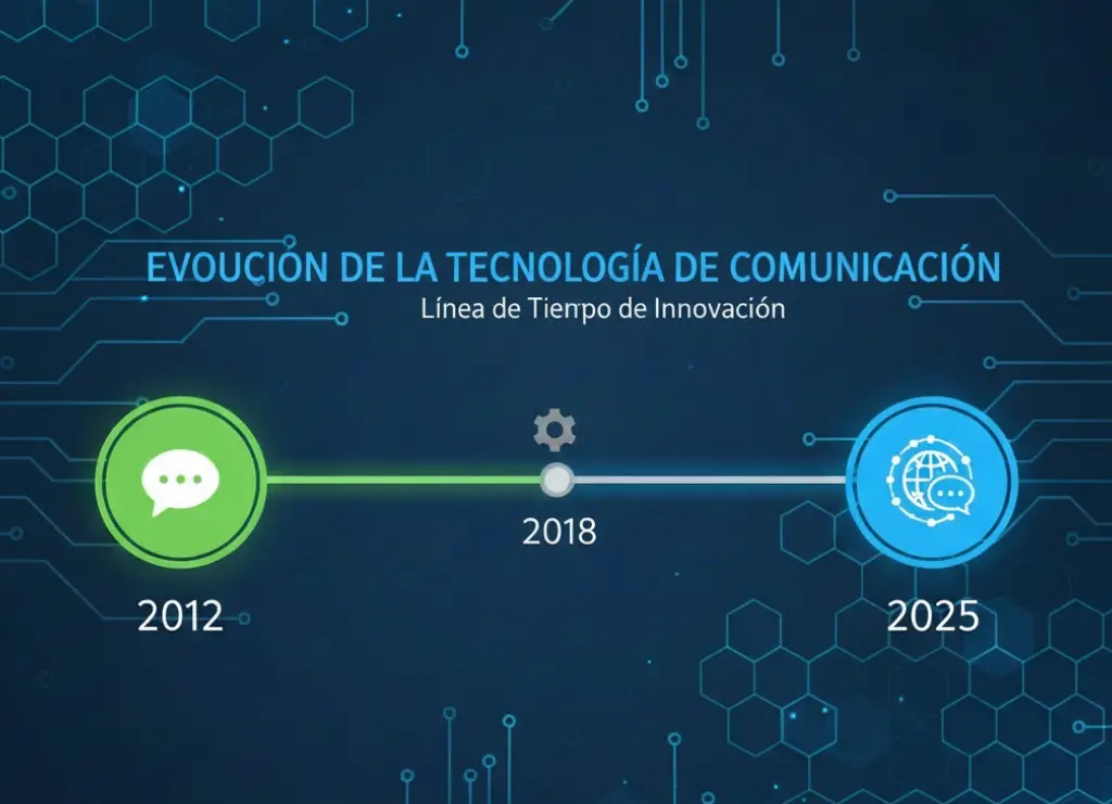 Línea de tiempo de la evolución de WhatsApp Plus desde 2012 hasta 2026